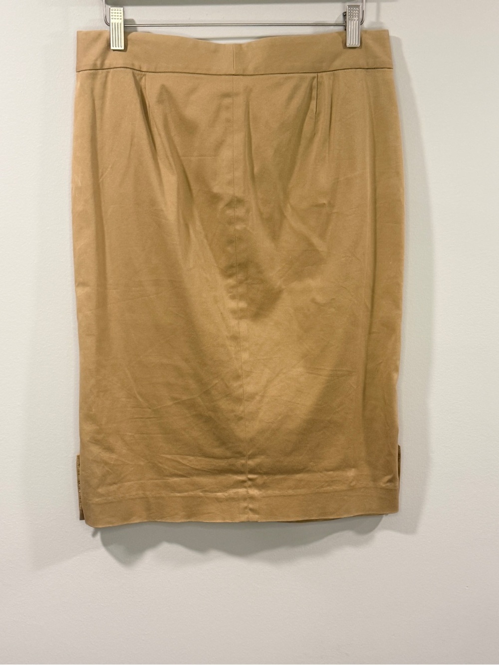 Ralph Lauren Black Label Women’s Khaki Button-Accent Pencil Skirt Size 8 - Picture 4 of 11